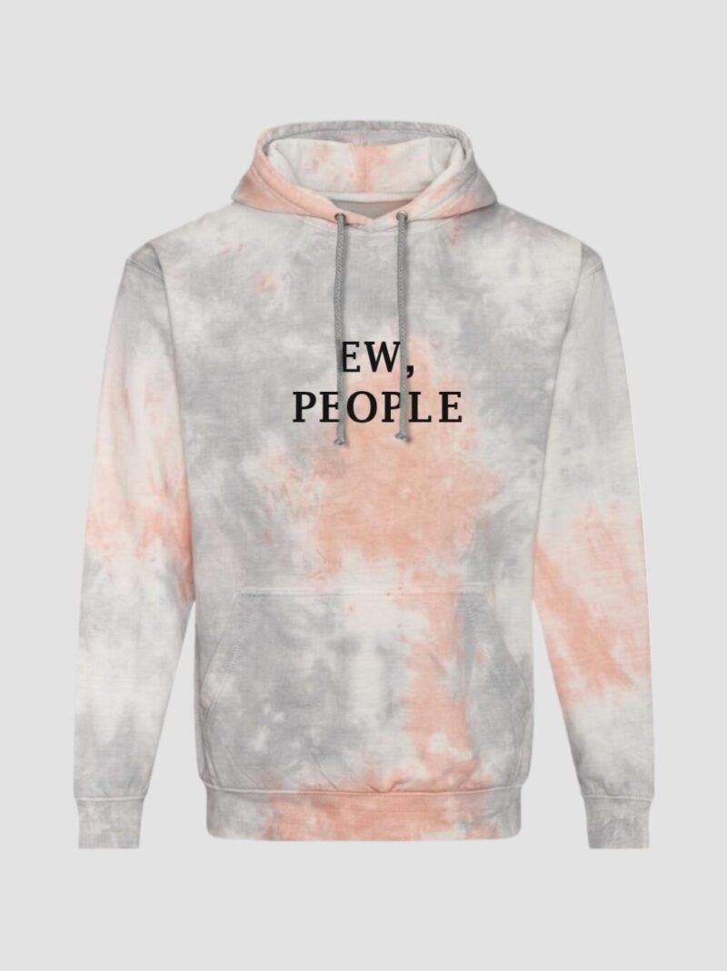 Batikovaná mikina Grey Pink Marble - EW, PEOPLE