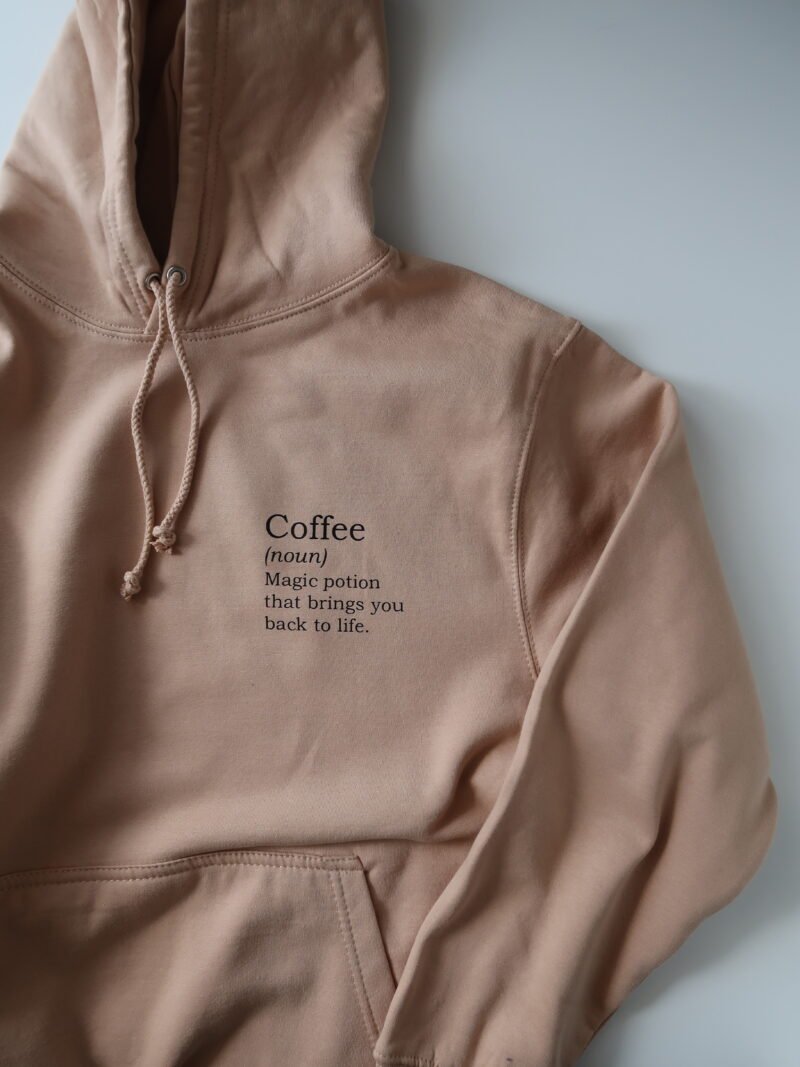 College mikina COFFEE - MAGIC POISON THAT BRINGS YOU BACK TO LIFE