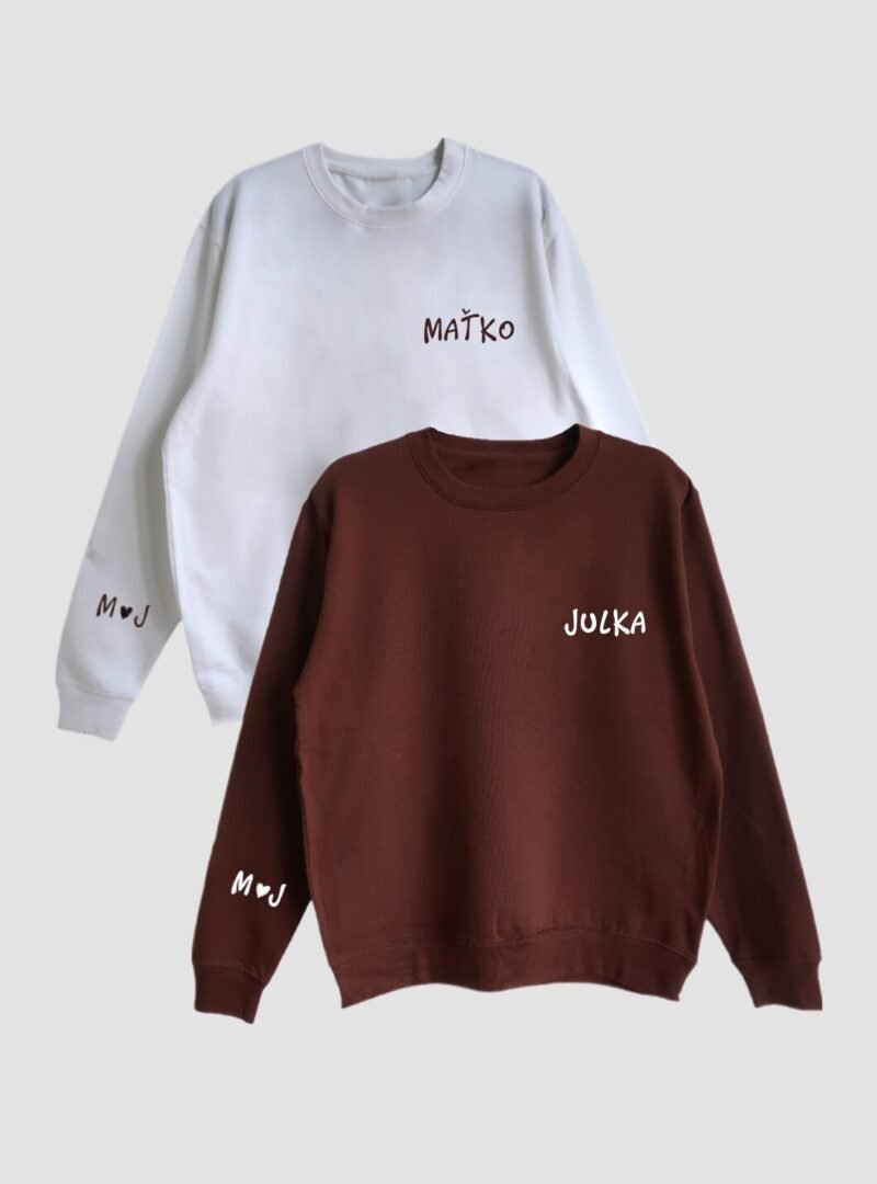 Set basic mikín s menami + iniciály na rukáve