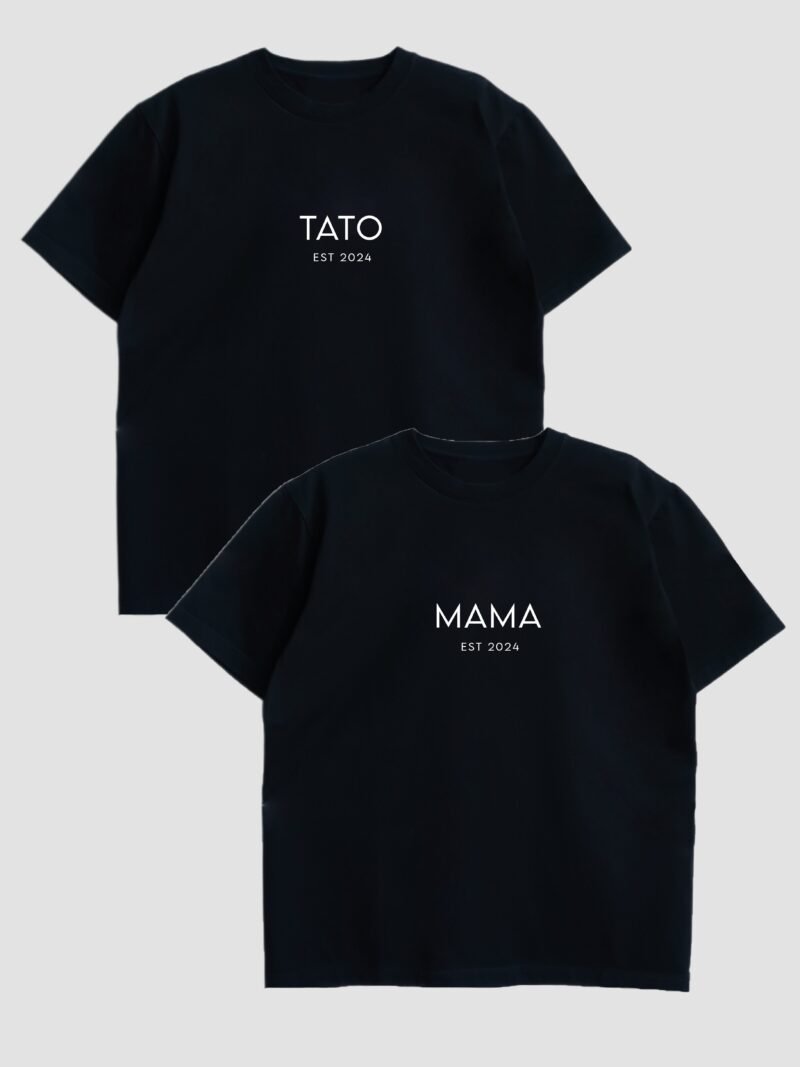 Set tričiek MAMA a TATO EST 2024